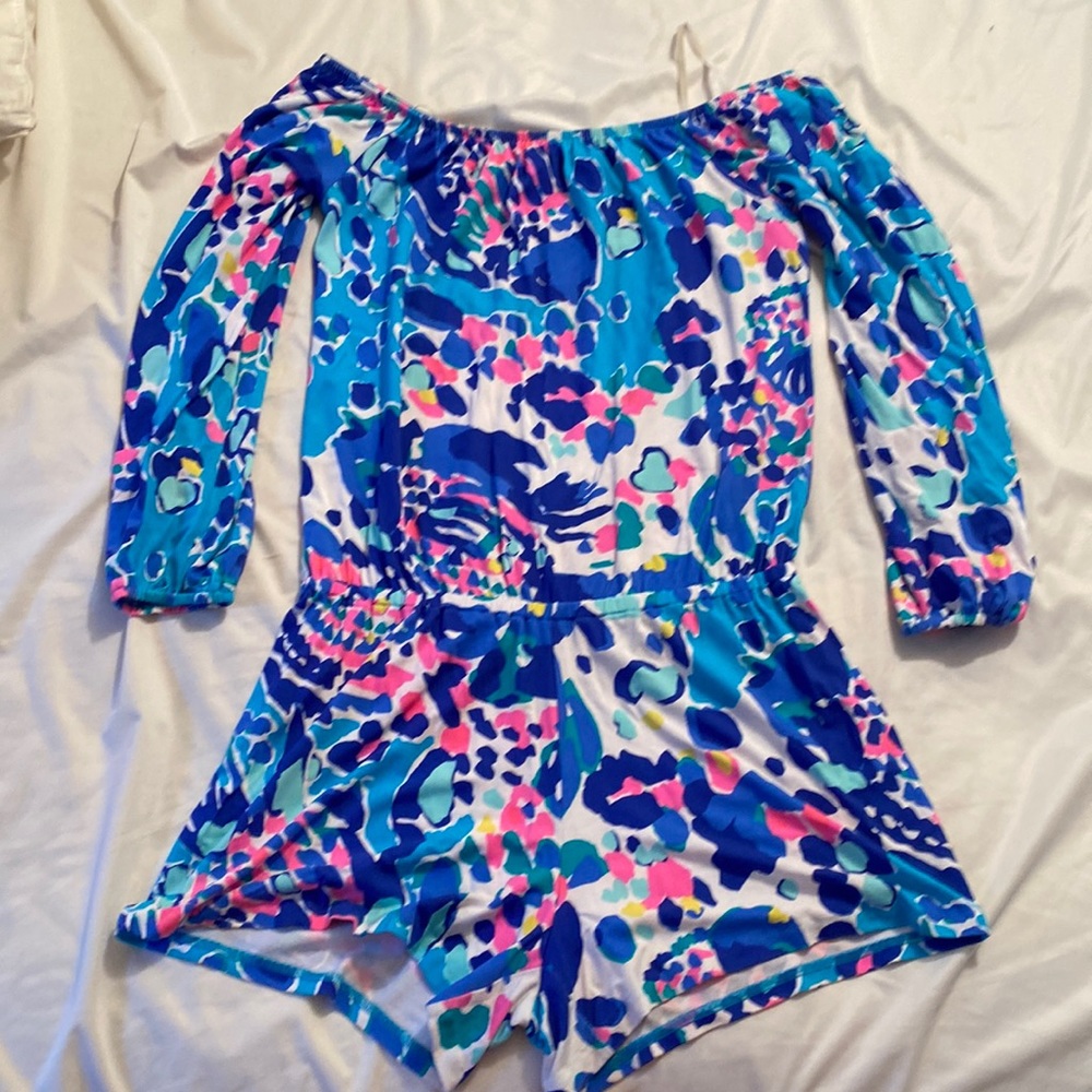 Lilly Pulitzer Lana Off the Shoulder Romper